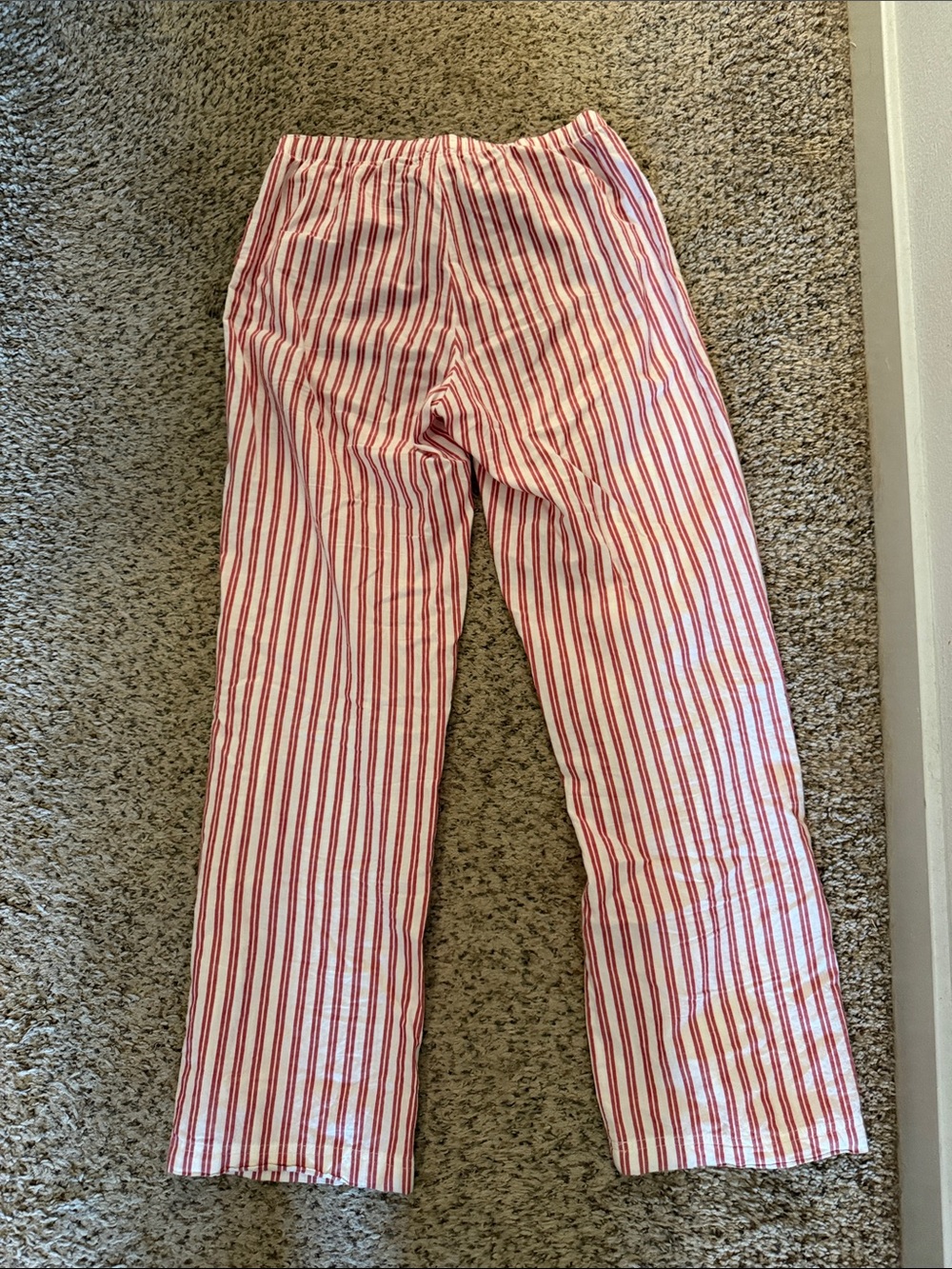 GAP Red and White Striped Casual Pants - Picture 3 of 3
